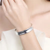 Silver Flat Smooth 12mm Adjustable Bangle/Cuff