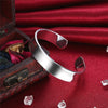 Silver Flat Smooth 12mm Adjustable Bangle/Cuff