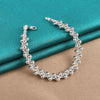 925 Sterling Silver Full Grape Beads Chain Bracelet