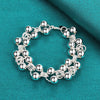 925 Sterling Silver Full Grape Beads Chain Bracelet