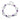 925 Sterling Silver Heart Purple Zircon Bracelet Doteffil