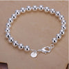 .925 Sterling Silver Ball Bracelet GINSTONELATE2