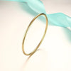 Gold 4mm Bangle - Plain Round