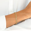 Gold 6mm Figaro Bracelet