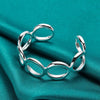 925 Sterling Silver Seven Circles Cuff