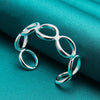 925 Sterling Silver Seven Circles Cuff URPRETTY