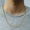 Gold Curb 7mm Chain Necklace