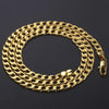 Gold Curb 9mm Chain Necklace