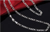 Silver 4mm Figaro Chain Necklace