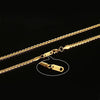 Gold Solid Miami Curb 3 mm Chain