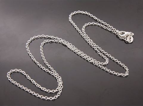 1.5mm Silver Rolo Chain Necklace