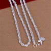 Silver Twisted Rope Chain 3mm