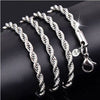 Silver Twisted Rope Chain 3mm