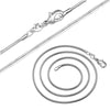 .925 Sterling Silver Italian Snake Chain (Genuine)