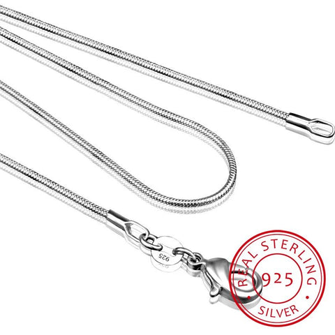 .925 Sterling Silver Italian Snake Chain (Genuine)