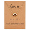 Gold Constellation Star Sign Pendant with chain