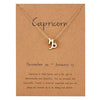 Gold Constellation Star Sign Pendant with chain