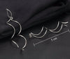 Long Wave Thread Drop Earrings