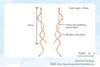 Long Wave Thread Drop Earrings