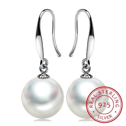 Pearl Drop Earrings 10 mm