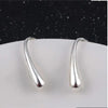 Water Drop Sterling Silver Hook Earrings.