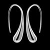 Water Drop Sterling Silver Hook Earrings.