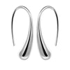Water Drop Sterling Silver Hook Earrings.