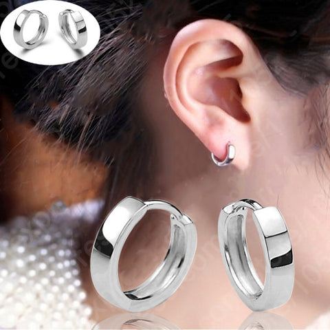 Sterling Silver Earrings - Sleeper Huggie Hoops Wholesale Silver