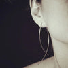 Gold / Silver Wire Hoop Drop Earrings