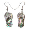 .925 Silver Earrings - Paua Jandal Drop Earrings Rosemary Forest Store