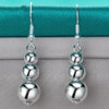 925 Sterling Silver Drop Earrings - Bead Ball Drops Hollow