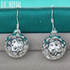 925 Sterling Silver Drop Earrings - Hollow Ball Heart