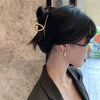 Classic Opening Gold Hoop Earrings