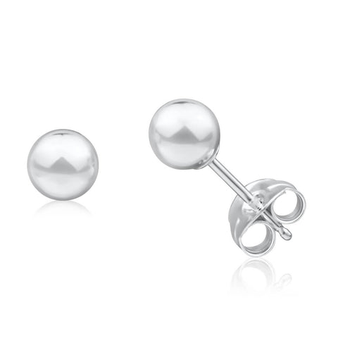 .925 Silver Earrings - Ball Stud