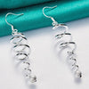 Sterling Silver Spring Frosted Bead Ball Drop