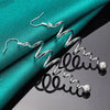 Sterling Silver Spring Frosted Bead Ball Drop