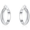 925 Sterling Silver Classic 35mm Circle Hoop Earrings