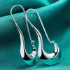 925 Sterling Silver Classic Shoe Drop Earrings