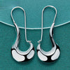 925 Sterling Silver Classic Shoe Drop Earrings