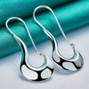 925 Sterling Silver Classic Shoe Drop Earrings