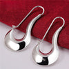 925 Sterling Silver Classic Shoe Drop Earrings