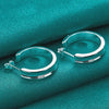 Sterling Silver Classic 23mm Smooth Hoop Earring