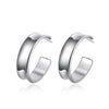 Sterling Silver Classic 23mm Smooth Hoop Earring Doteffil