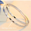 .925 Sterling Diamond Cut Silver Earrings - Hoops (60mm)