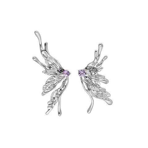 Punk Style Liquid Butterfly Earring