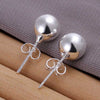 .925 Silver Earrings - Ball Stud Trust Davis