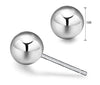 .925 Silver Earrings - Ball Stud Trust Davis