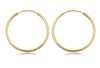 Gold Plated Sterling Silver Hoop Earrings