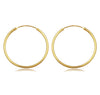 Gold Plated Sterling Silver Hoop Earrings