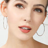 .925 Sterling Silver Earrings - Hoops (40 mm)